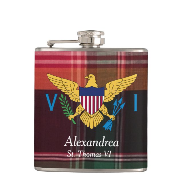 Cantil RUA Thomas USVI, Bandeira das Ilhas Virgens dos EU (Frente)