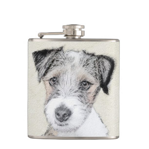 Cantil Russell Terrier Rough Painting - Arte Original de 