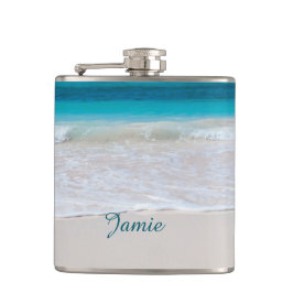 Cantil Sandy Beach Custom Flask
