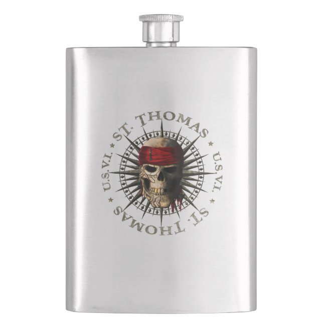Cantil Santo Thomas USVI Pirate Skull (Frente)