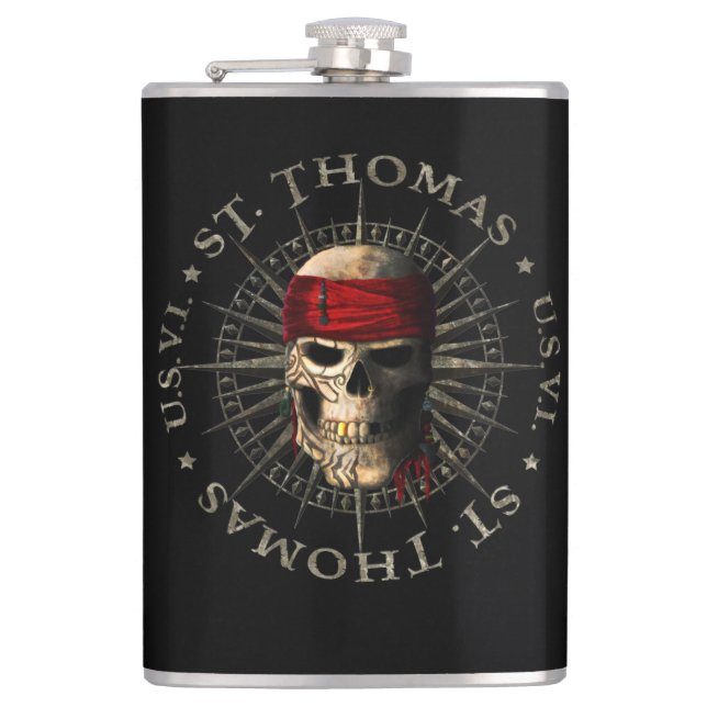 Cantil Santo Thomas USVI Pirate Skull (Frente)