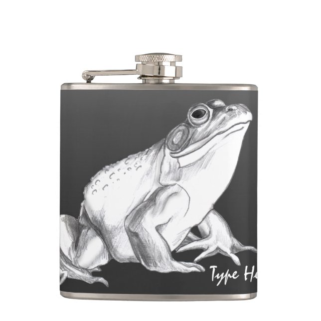 Cantil Sapo Flask Personalizado Bull Sapo Art Drask (Frente)