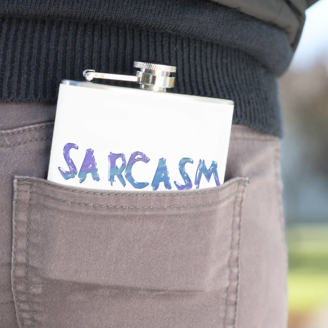 Cantil Sarcasmo de SlipperyJoe batendo slogan engraçado i (In Situ)