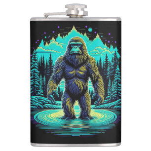 Cantil Sasquatch na Floresta Arte de IA