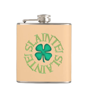 Cantil Saúde com frasco envolto em bronze com trevo