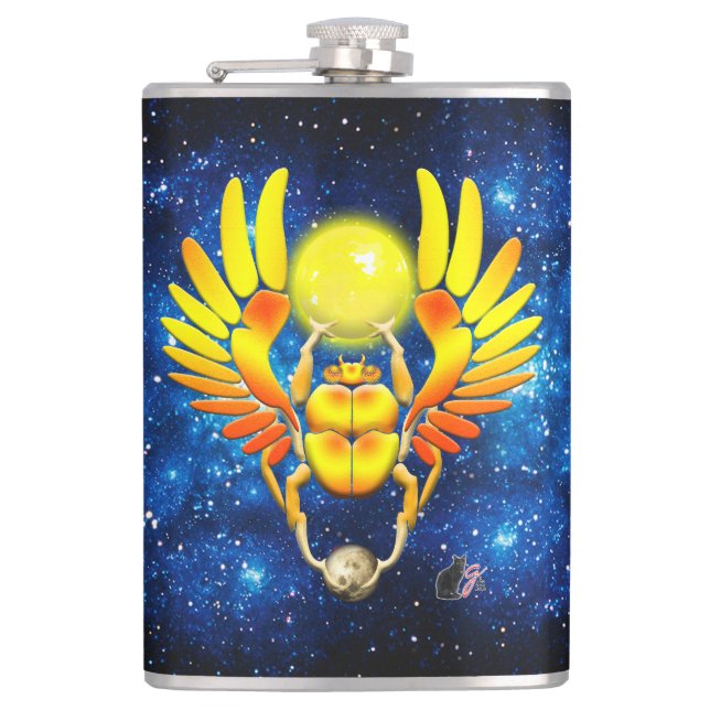 Cantil Scarab Hip Flask (Frente)