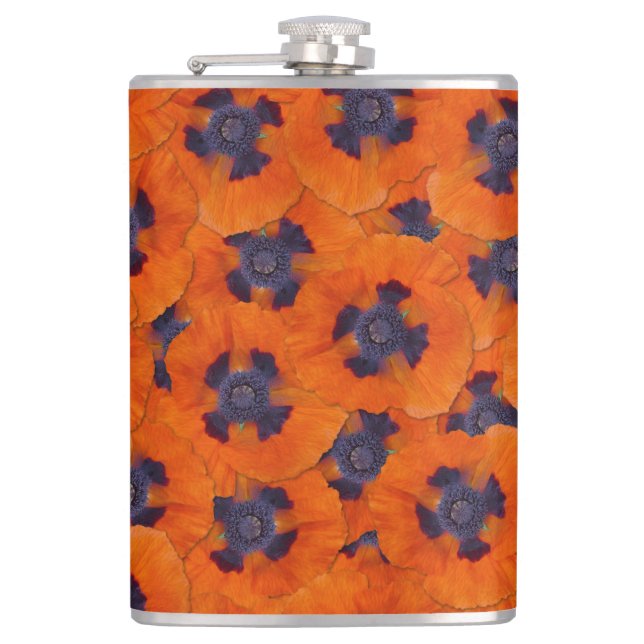 Cantil Scarlet Orange Poppy Sem Costura (Frente)