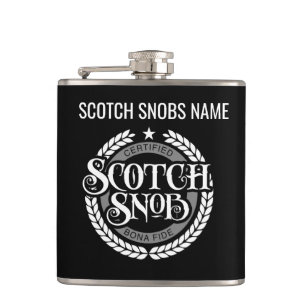 Cantil Scotch Snob - bebedor de uísque engraçado