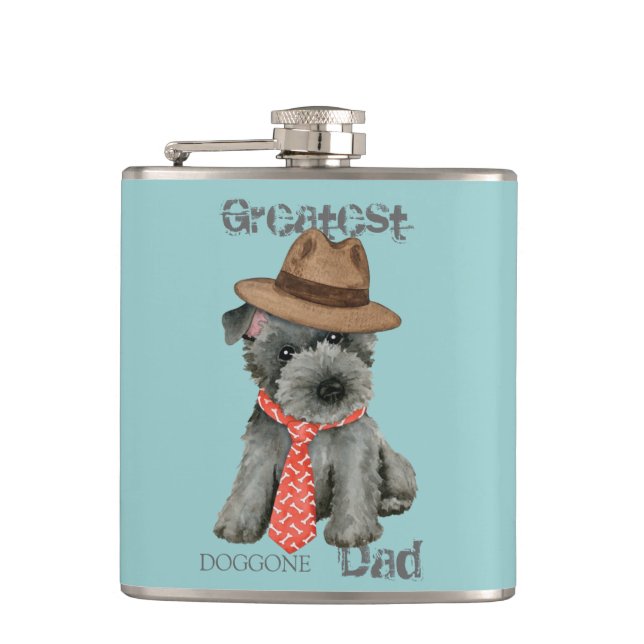 Cantil Scottish Terrier Pai Flask (Frente)