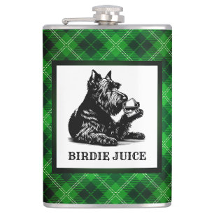 Cantil Scotty Dog Personalizado e Tartan Birdie Juice