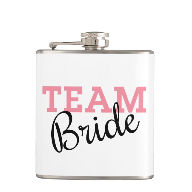 Cantil Script Cor-de-rosa do Team Bride (Frente)