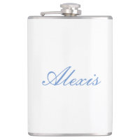 Script de Caligrafia Simples Azul Branco Simples