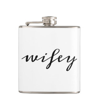 Cantil Script Wifey Preto de Caligrafia Moderna