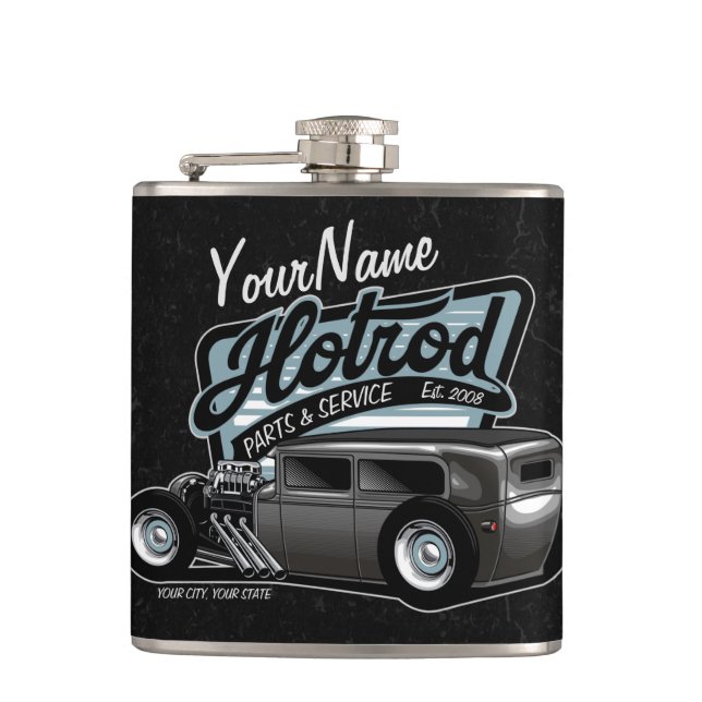 Cantil Sedan Hot Rod de Camurça Personalizado Speed Shop  (Frente)