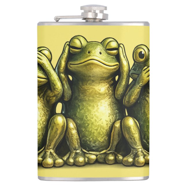 Cantil See Hear Speak No Evil Funny Frogs (Frente)