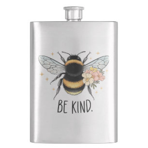 Cantil Seja Gentil Design Floral Abelha Fofa Inspirador