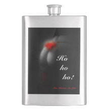 Sexy Glamor Babe Christmas "ho" Piada Hip Flask