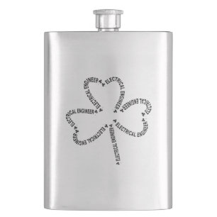 Cantil Shamrock de texto do Engenheiro elétrico