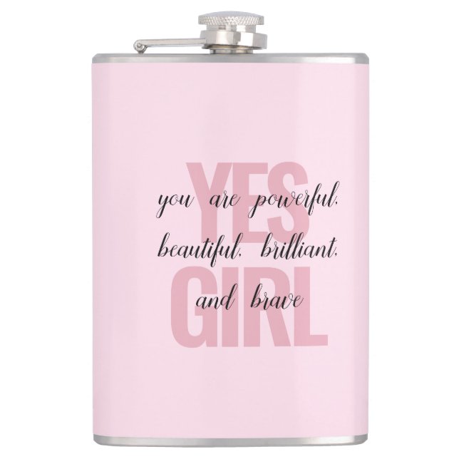 Cantil Sim Garota, Você É Uma Impressão De Garota Motivad (Frente)