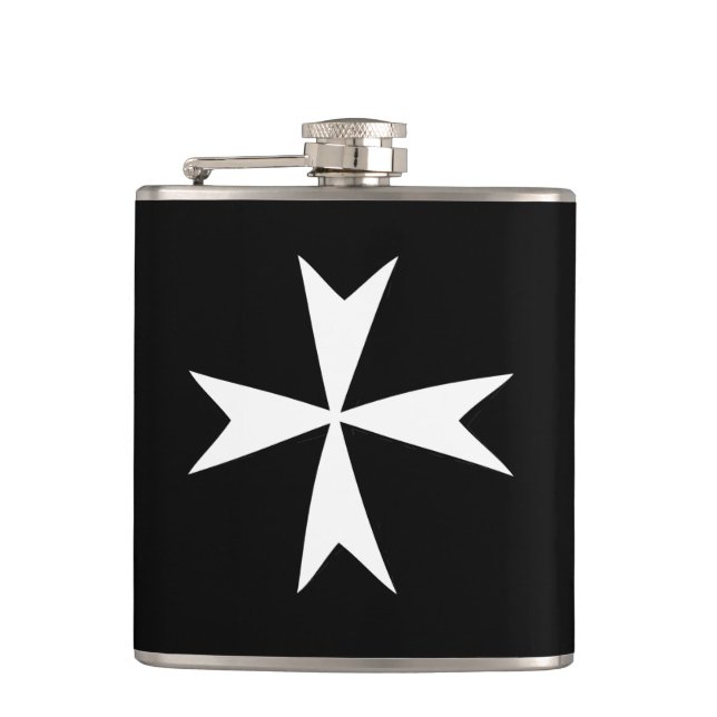 Cantil Símbolo branco de moda da bandeira maltesa Cross & (Frente)
