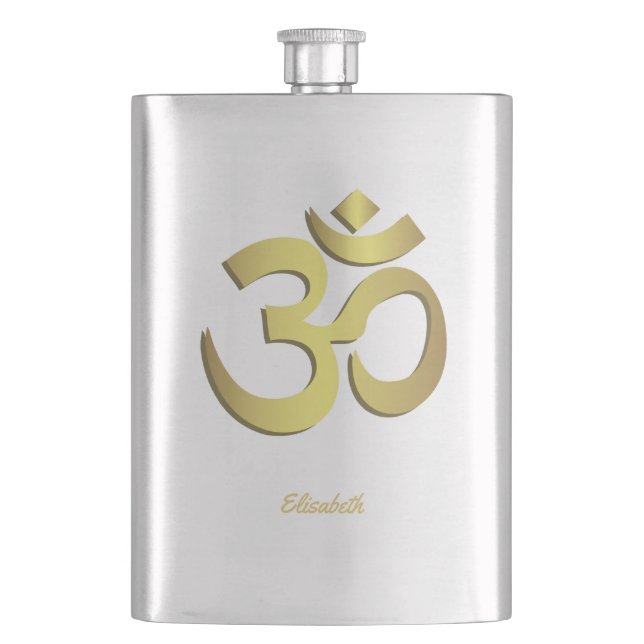 Cantil Símbolo da ioga do OM (Aum) Namaste (Frente)