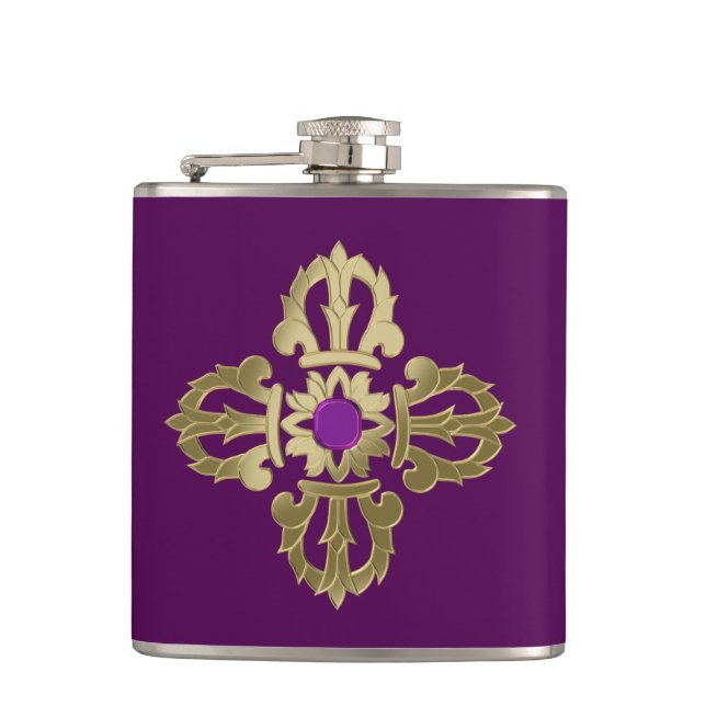 Cantil Símbolo de budista ouro Vajra (Frente)