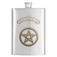 Símbolo Oculto Pentagrama Dourado