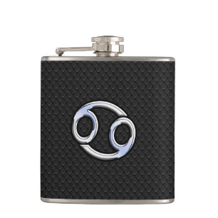 Cantil Símbolo Zodiac de Estilo Cromo Cancer