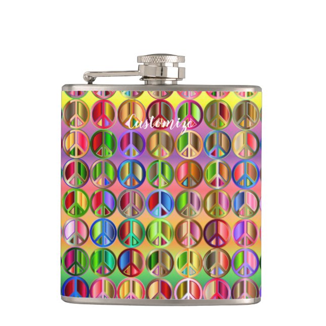 Cantil símbolos de paz hippie groovyThunder_Cove  (Frente)