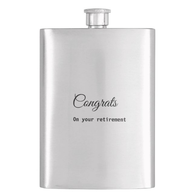 Cantil Simple minimal congratulations retirement add name (Frente)