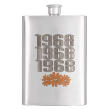 Sinal de Paz Orange Hippy Flower Power de 1968