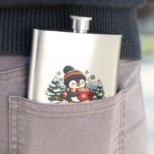 Cantil Sinal Retro Penguin Aconchegante Garrafa Térmica d