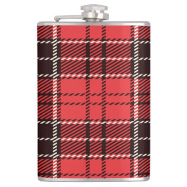 Cantil Sinalizador de Tartan Vermelho e Preto