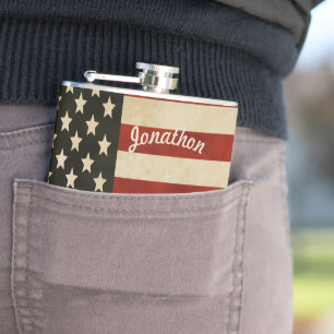 Cantil Sinalizador de Vintage Americana de Flask Personal