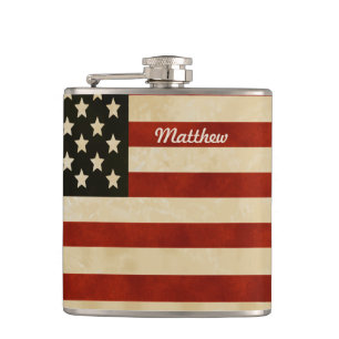Cantil Sinalizador de Vintage Americana de Flask Personal