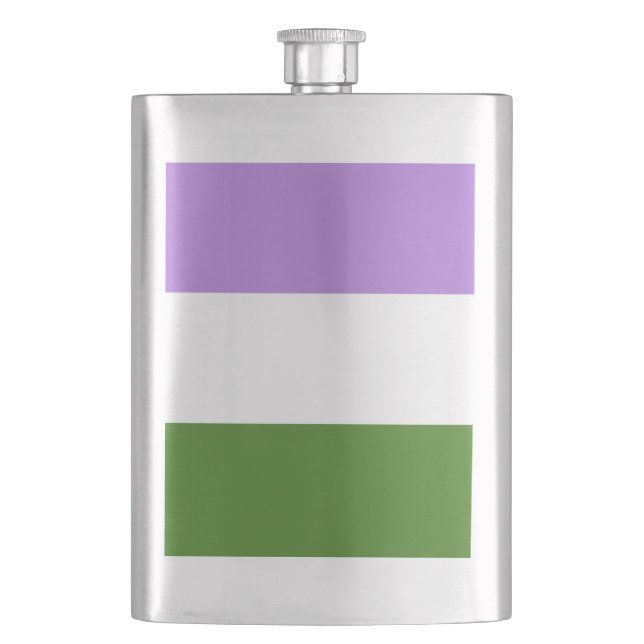 Cantil Sinalizador do Orgulho do Genderqueer (Frente)