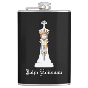 Cantil Sinalizador White Chess King / Personalizado Name