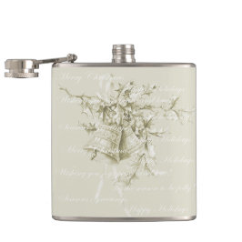 Cantil Sinos de férias de natal vintage neutros