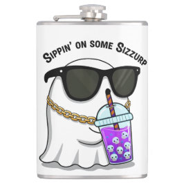 Cantil Sizzurp Ghost Kawaii Flask
