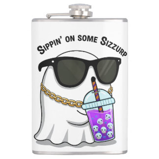 Cantil Sizzurp Ghost Kawaii Flask