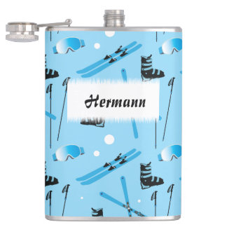 Cantil Skiing Equipment Pattern Blue Personalised