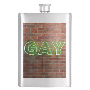 Cantil SlipperyJoe letreiro neon gay iluminado brilhante