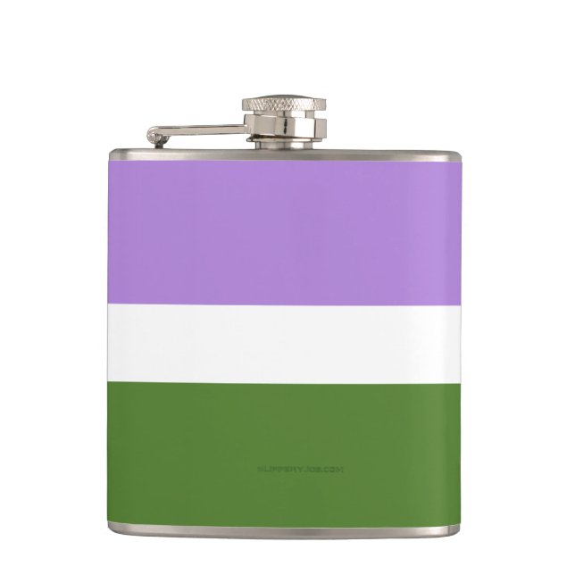Cantil SlipperyJoe's genderqueer pride flag cores non-bi (Frente)