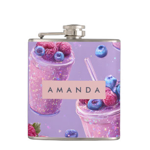 Cantil Smoothie Roxo de Mirtilo Espumante Personalizado