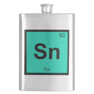 Cantil Sn - Tin Chemistry Elemento de Símbolo de Mesa Per
