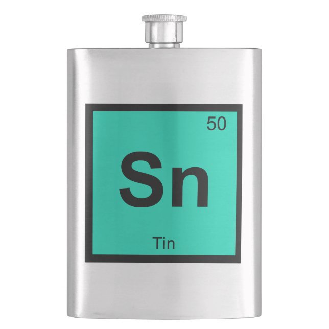 Cantil Sn - Tin Chemistry Elemento de Símbolo de Mesa Per (Frente)