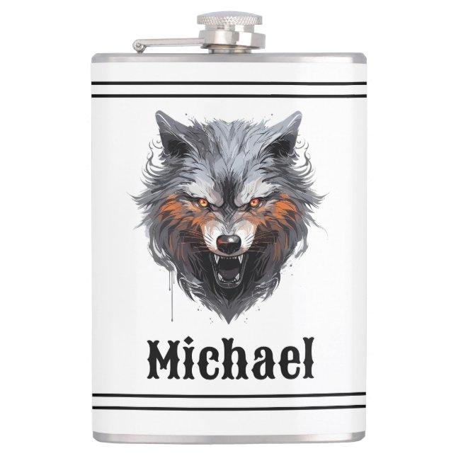 Cantil Snarling Wolf Personalized (Frente)