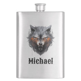Cantil Snarling Wolf Personalized