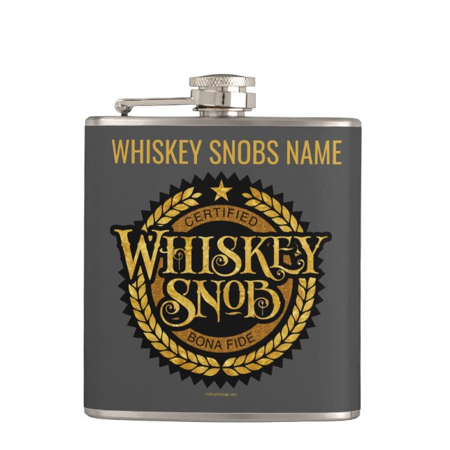 Cantil Snob Whiskey (Frente)