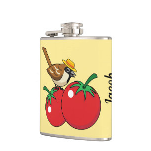 Cantil Sobreposição Orgânica Comendo Tomate Vermelho Ad